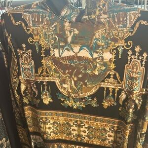 Gold And Green Dress